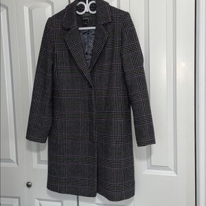 Coercion London Purple Black Grey dress coat